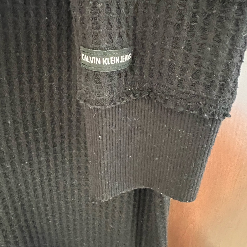 Calvin Klein Jeans Black Knit Top - Picture 3 of 4